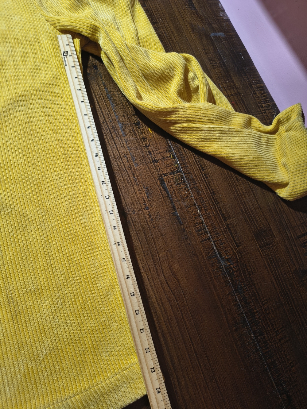 En Saison Yellow Corduroy Jumpsuit with Zip Detail - Picture 4 of 13